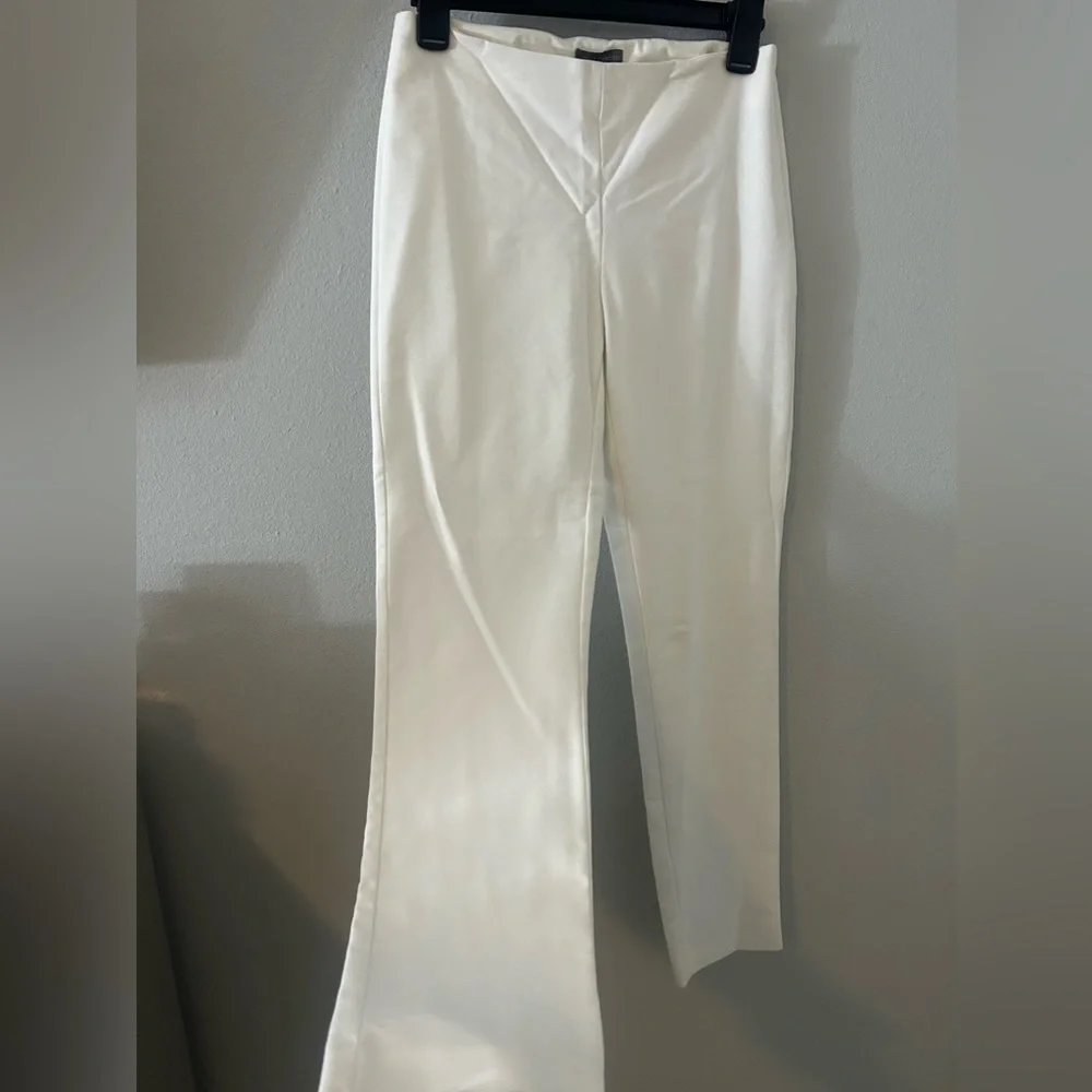 vince camuto white dress business slacks women’s trouser slim cropped pants 0 - Picture 2 of 7
